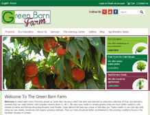 Tablet Screenshot of greenbarnnursery.ca